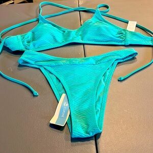 Cupshe Turquoise Bikini New